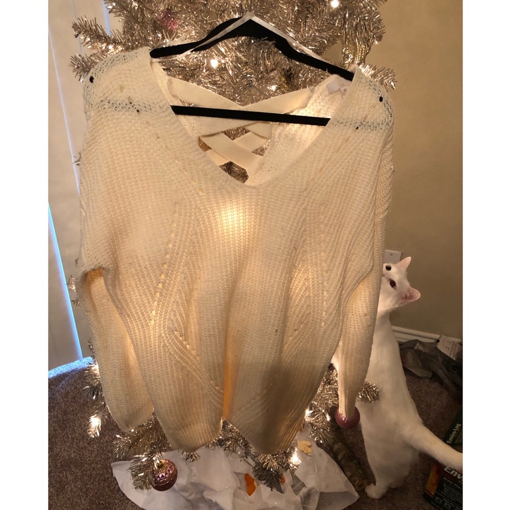 COPY - Charming Charlie’s creme sweater